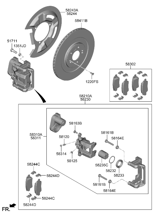 Hyundai 58246-KL000 SPRING-PAD (B)