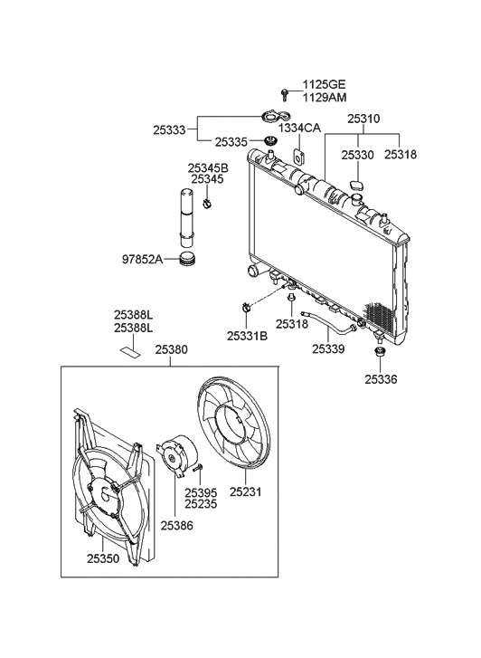 Hyundai 25345-2D000 Clamp-Hose