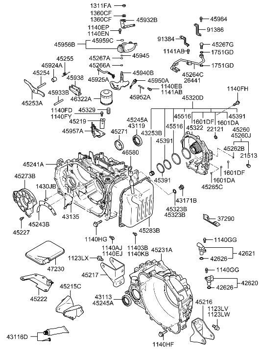 Hyundai 45940-39000 Shaft Assembly-Manual Control