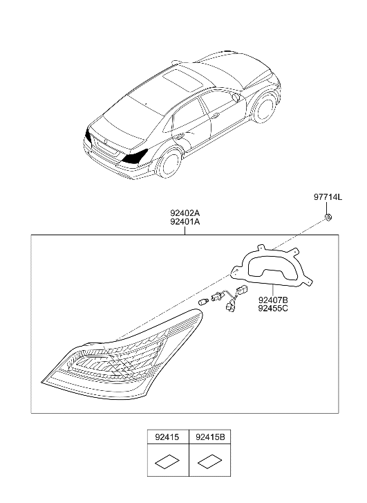 Hyundai 92453-3N500 Pad-Sealing