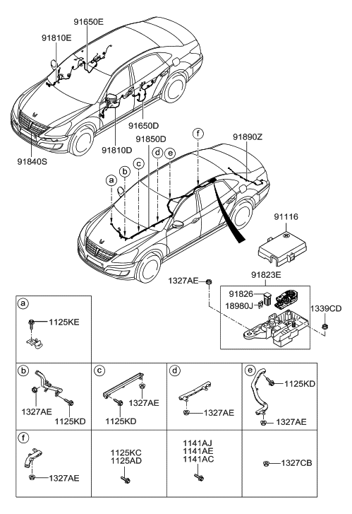 Hyundai 91653-3N021 Wiring Assembly-Rear Door LH