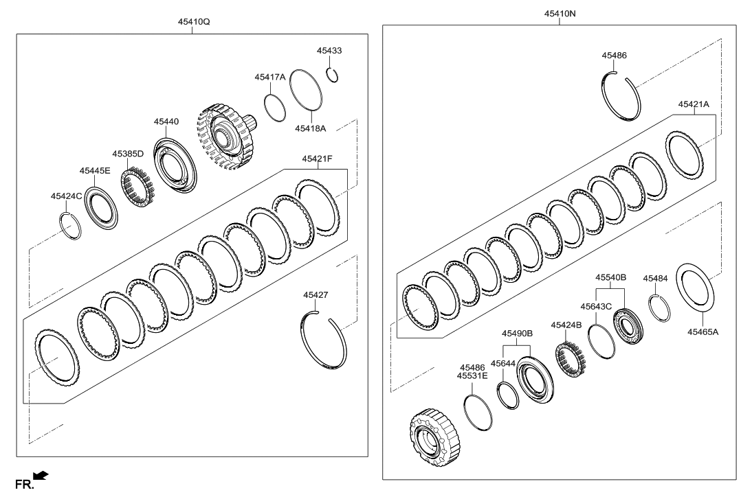 Hyundai 45465-4E000 Spring-35R Clutch Cushion