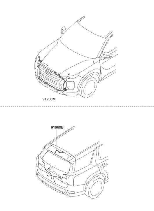 Hyundai 91650-S8050 Wiring Assembly-Tail Gate