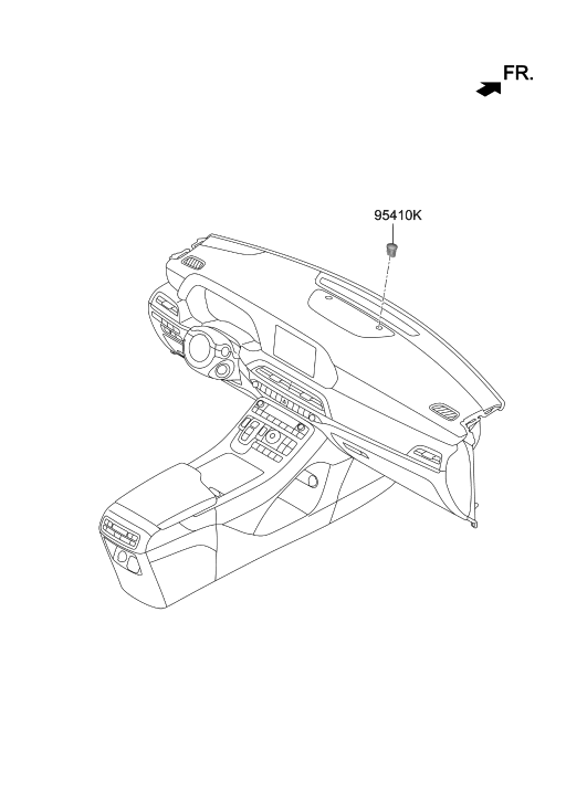 Hyundai 95410-S8000 Secruity Indicator Assembly