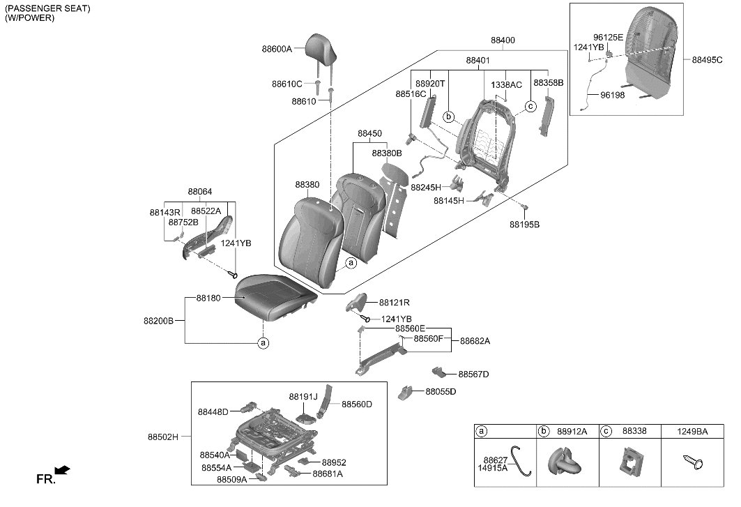 Hyundai 88200-S8320-UBS Cushion Assembly-FR Seat,RH