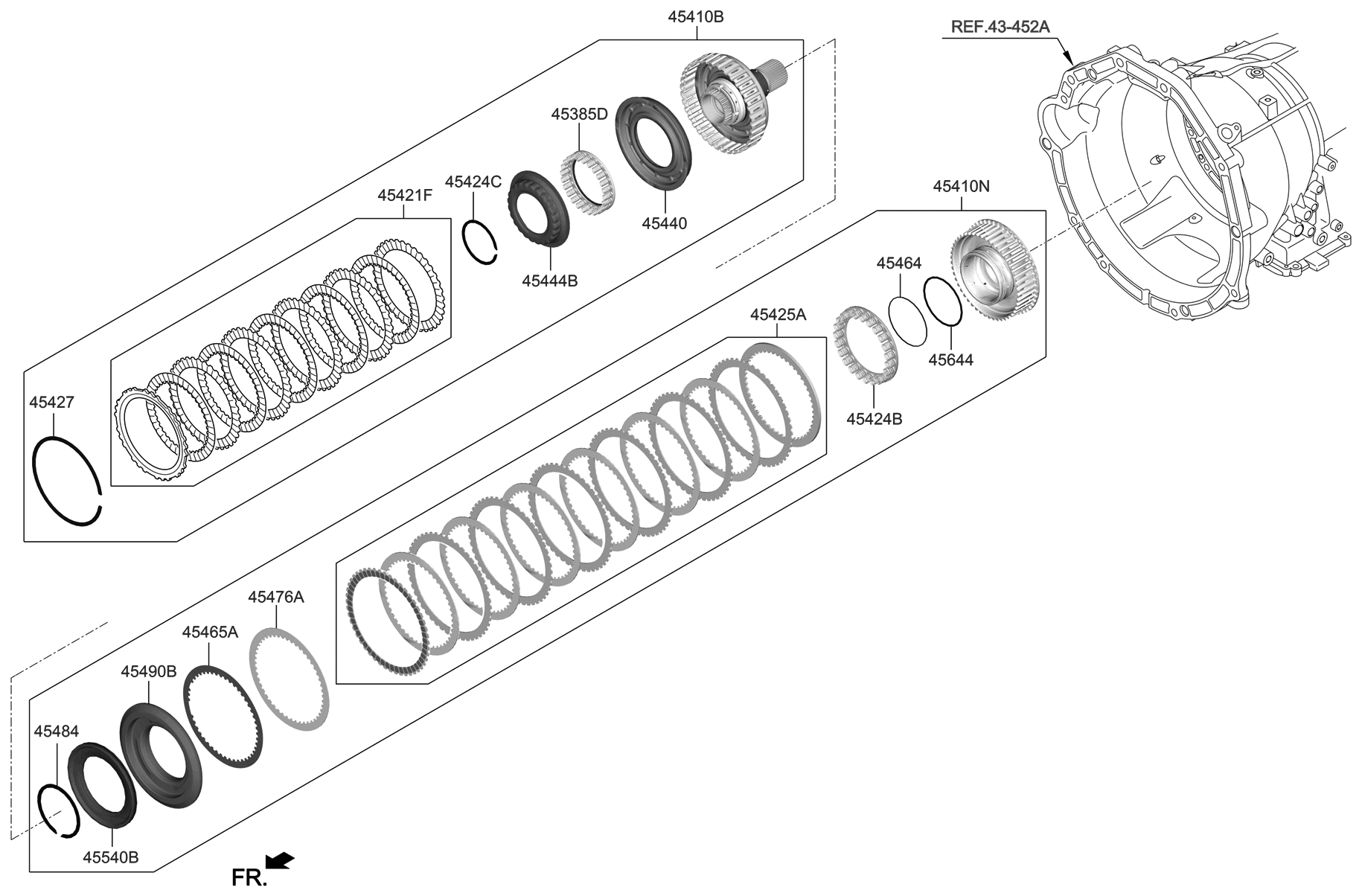 Hyundai 45445-4J100 Retainer-Spring