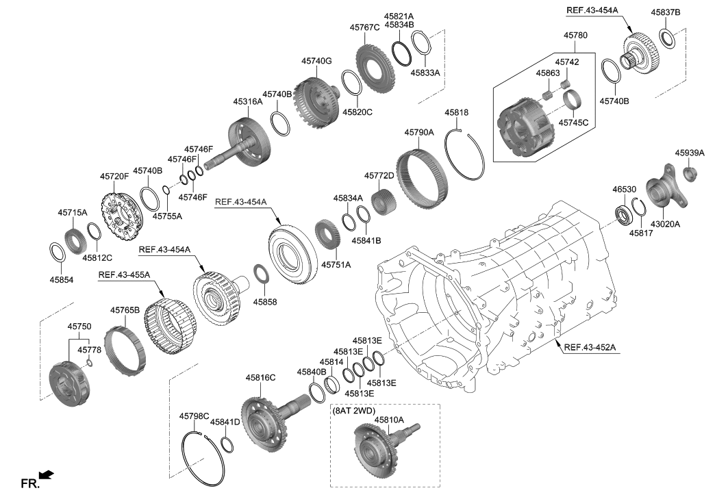 Hyundai 45816-4J300 Shaft Assembly-Output