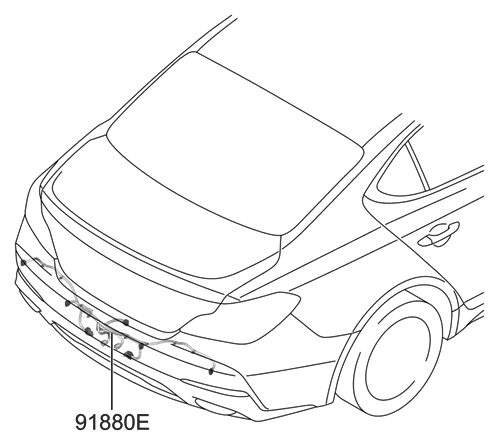 Hyundai 91880-G9580 Extension Wiring Assembly-BWS