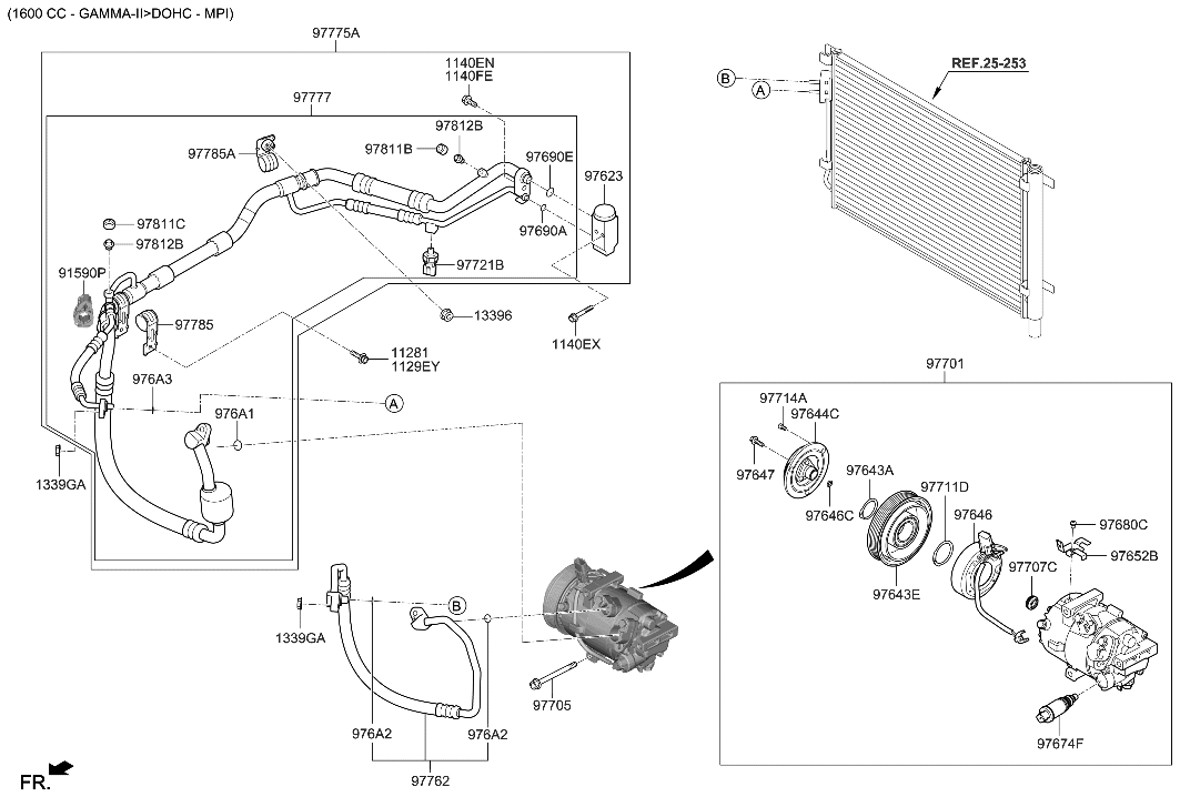 Hyundai 97777-H9170 TUBE ASSY-SUCTION & LIQUID