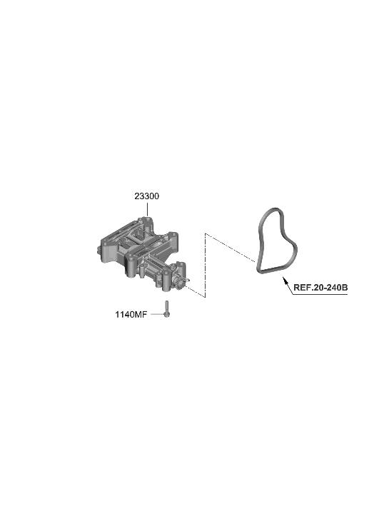 Hyundai 23300-2S030 SHAFT ASSY-BALANCE