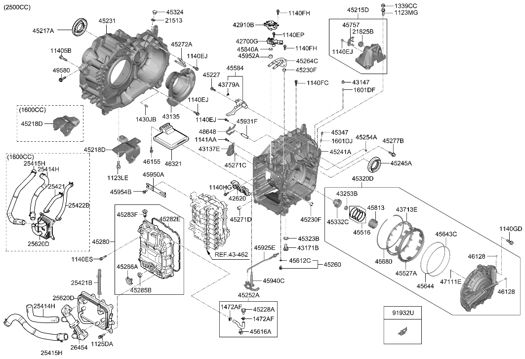 Hyundai 45211-4G620 Bracket Assembly-T/M SUPT