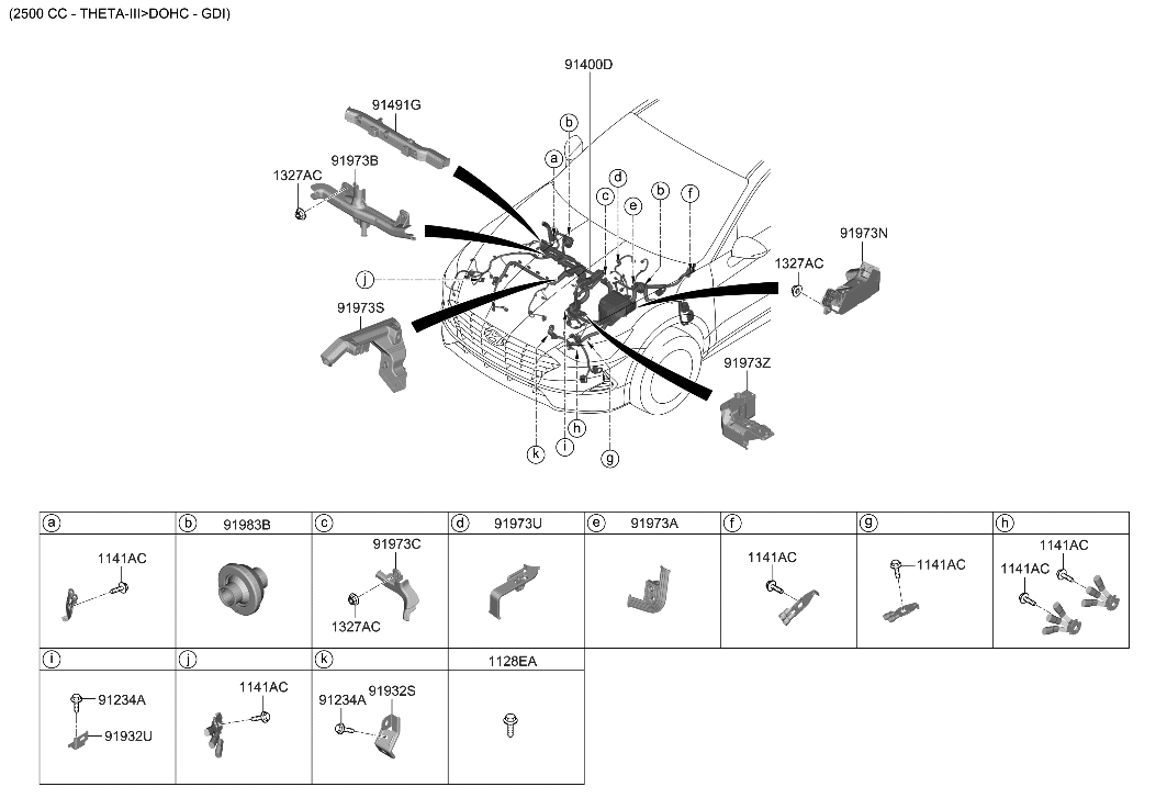 Hyundai 91971-F6210 Protector-Wiring