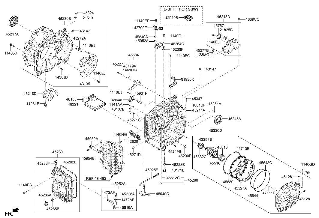 Hyundai 45211-4G140 Bracket Assembly-T/M SUPT