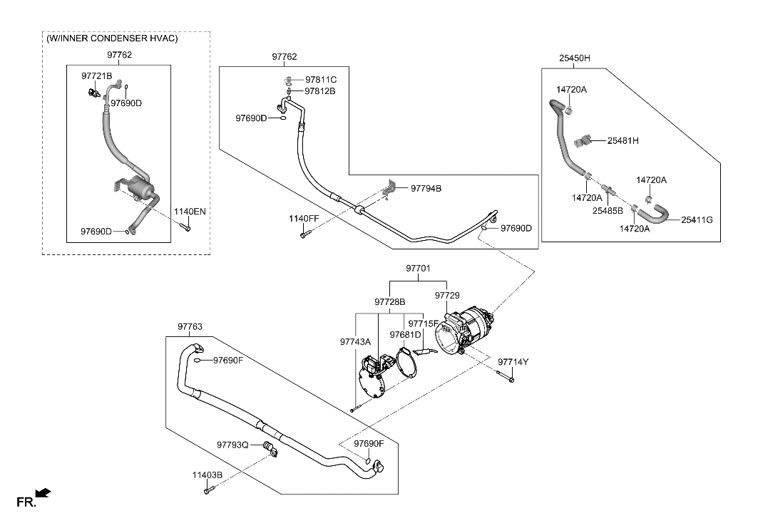 Hyundai 25481-K4000 Clip-Hose