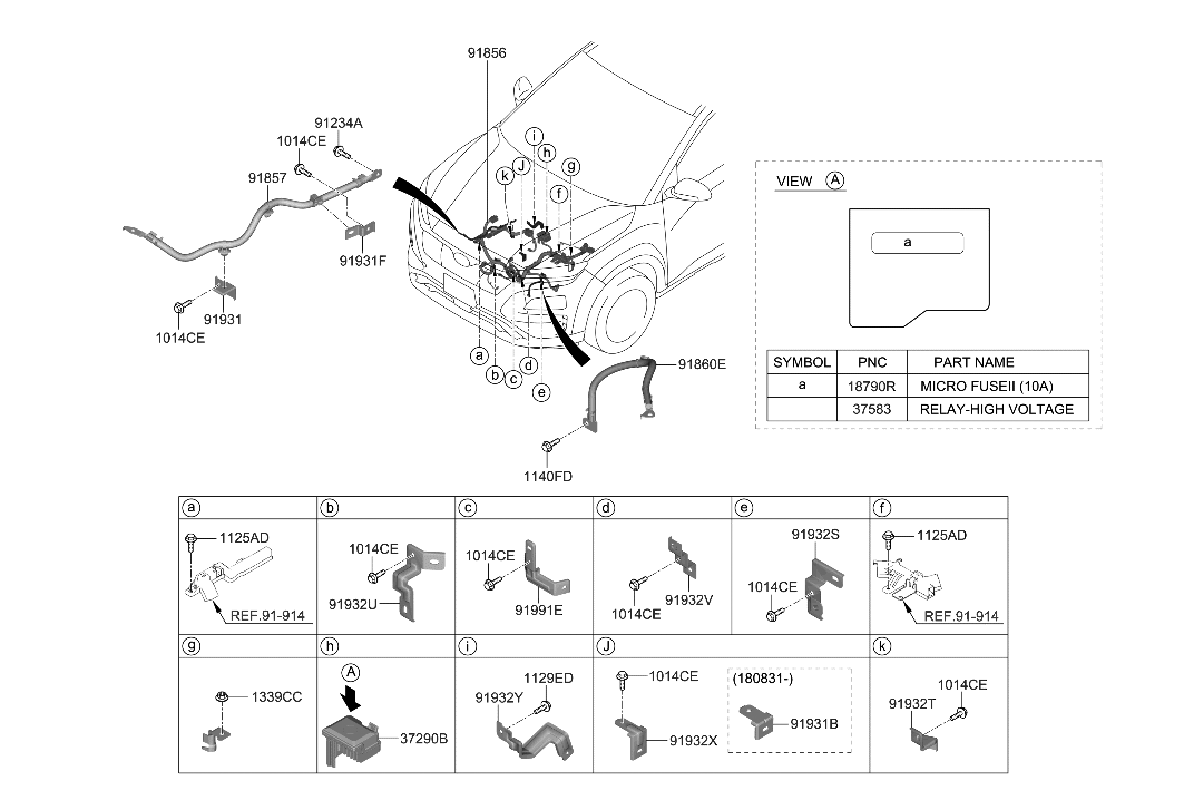 Hyundai 91931-J2400 Bracket-Wiring MTG