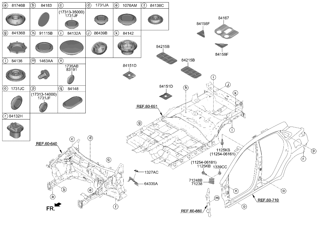 Hyundai 84119-J9000 Pad Assembly-ANTIVIBRATION Ctr FLR