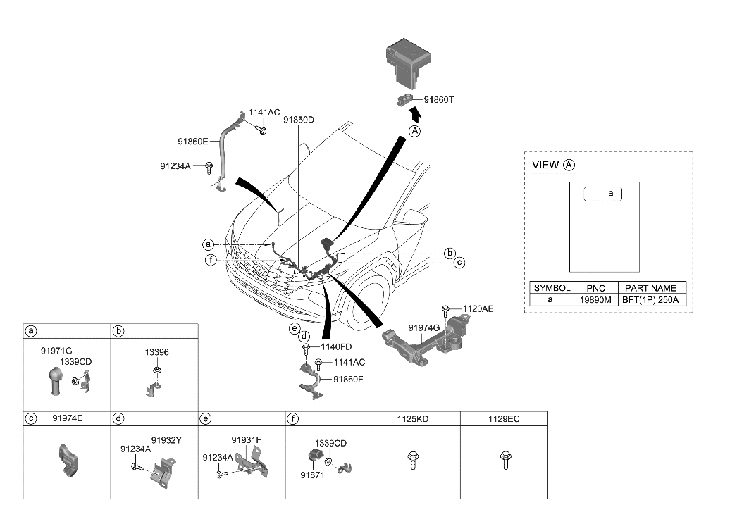 Hyundai 91931-N9040 BRKT-Wiring MTG