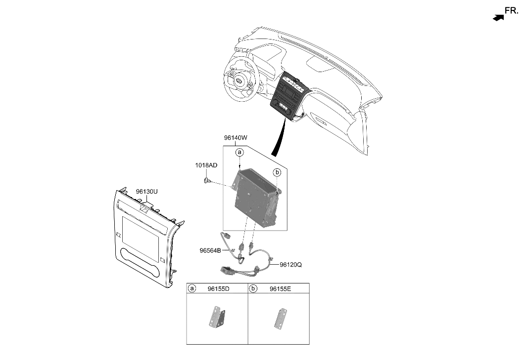 Hyundai 96160-N9470 Audio Assembly