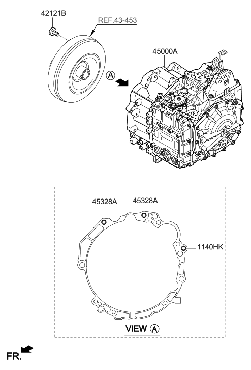 Hyundai 45000-4GDM0 Ata & TQ/CONV Assembly