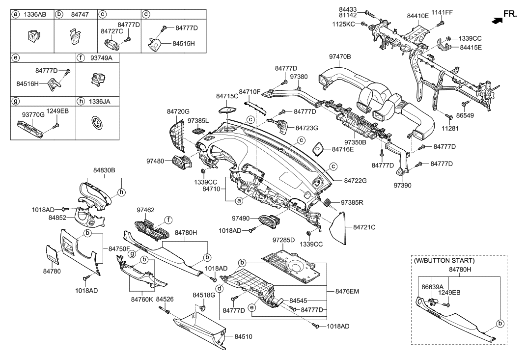 Hyundai 84722-G3100 Bracket-Smart Key Mounting