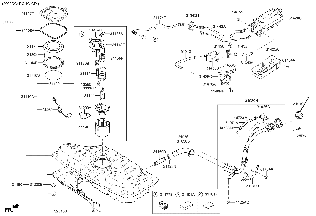 Hyundai 31420-G3600 CANISTER Assembly