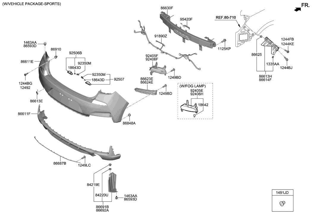 Hyundai 91890-G3210 Wiring Harness-Bws Ext