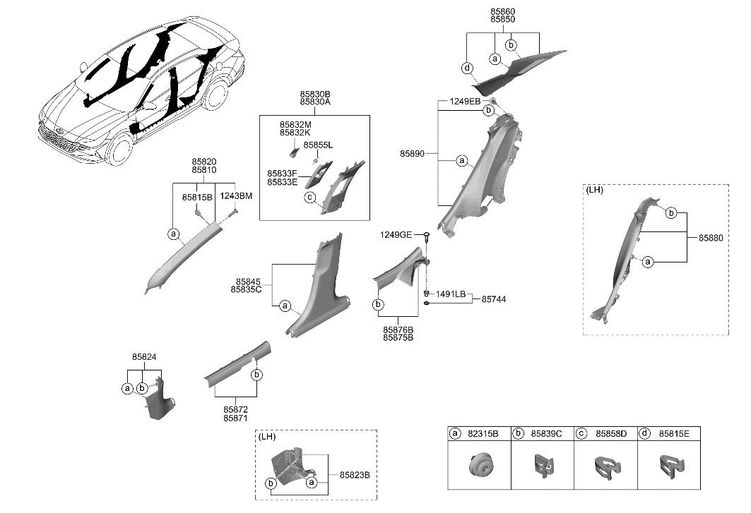 Hyundai 85885-BY000-NNB Trim Assembly-RR Dr SCUFF RH