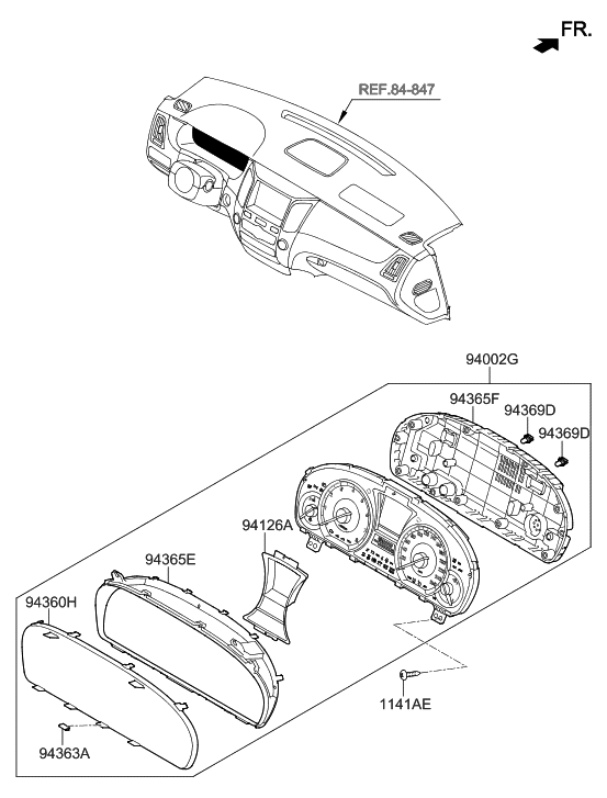 Hyundai 94365-3N000 Case-Rear