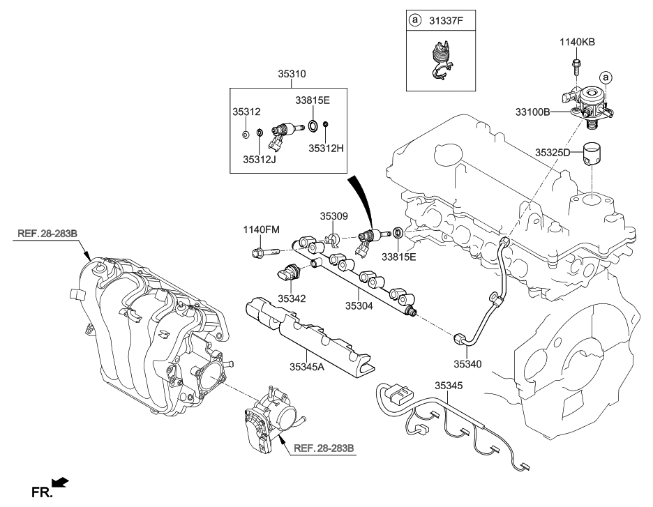 Hyundai 35305-2B020 Pipe-High Pressure