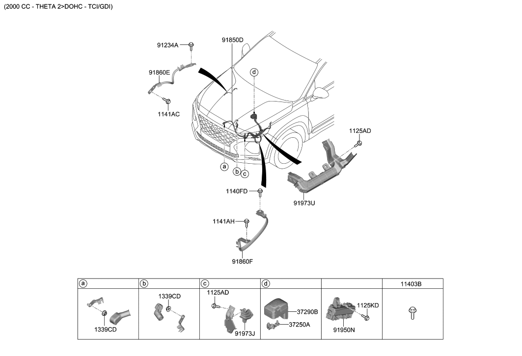 Hyundai 91971-G8060 Protector-Wiring