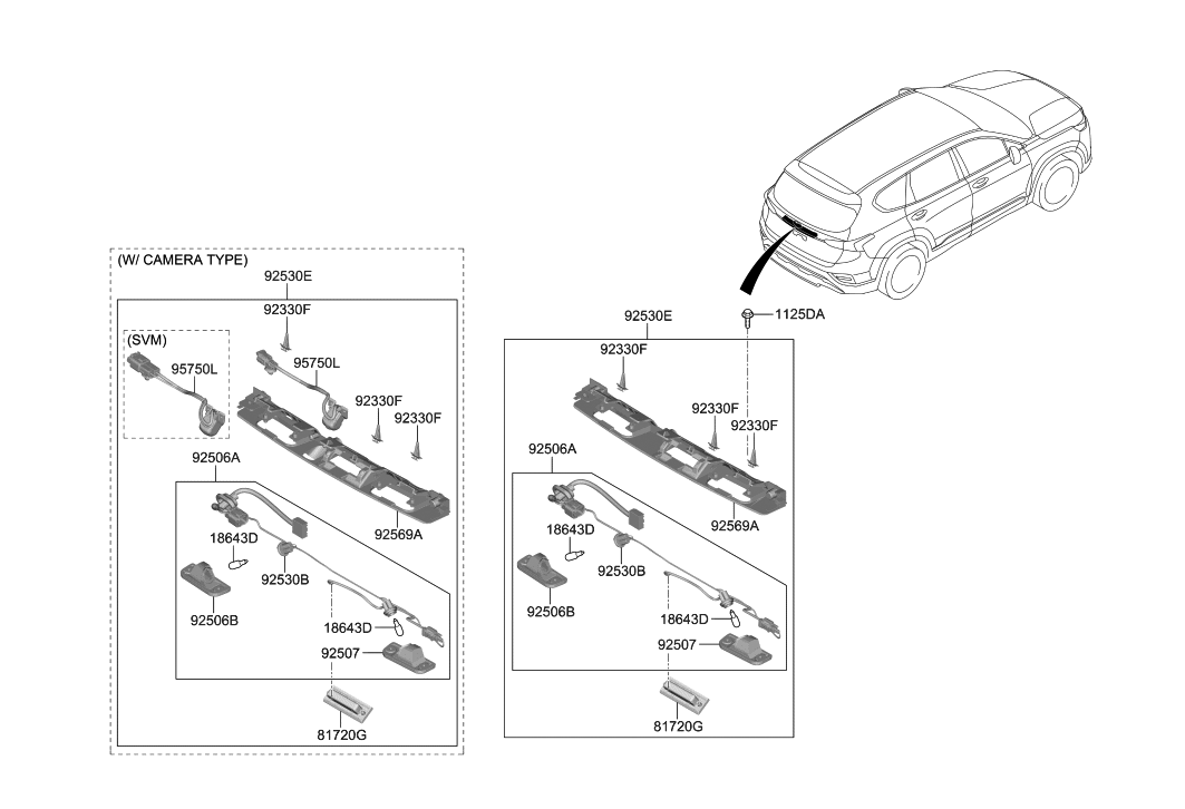Hyundai 99240-S1120 Camera Assembly-Back View