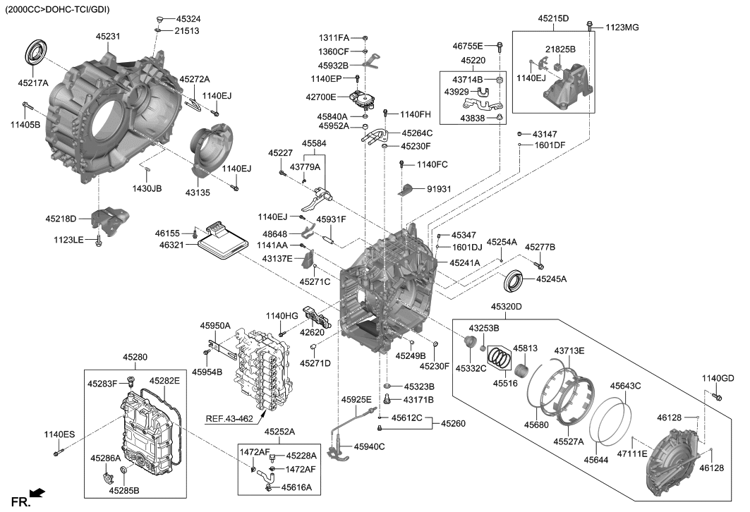 Hyundai 45241-4G125 Case-Transmission