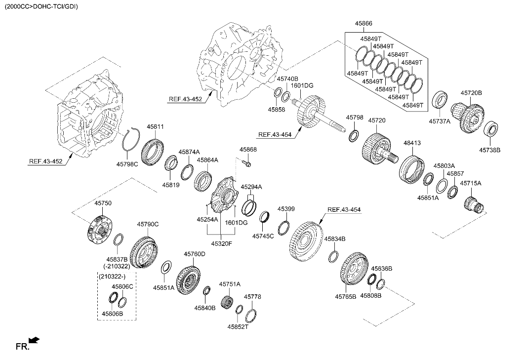 Hyundai 45855-4G634 Race-Thrust Bearing