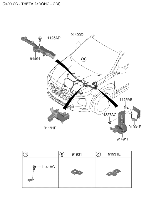 Hyundai 91410-S2010 Wiring Assembly-Control