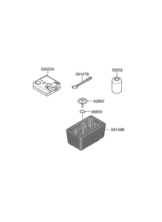 Hyundai 09149-AA950 CASE-MOBILITY KIT