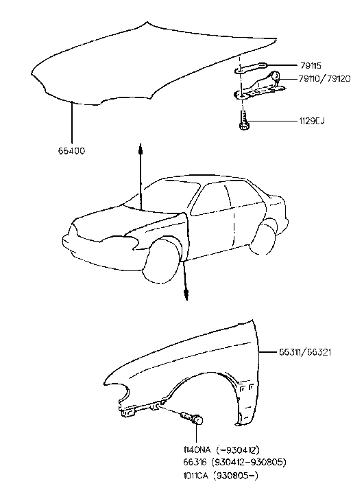 Hyundai 66311-28220 Panel-Fender,LH