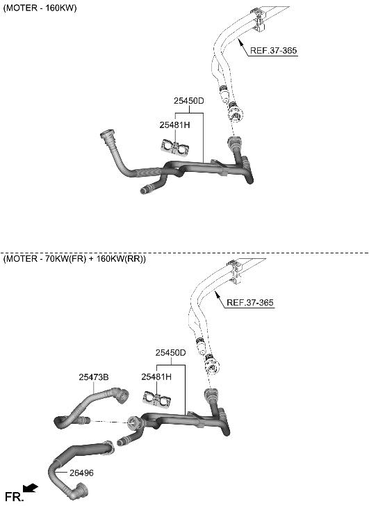 Hyundai 25450-GI400 HOSE ASSY-WATER