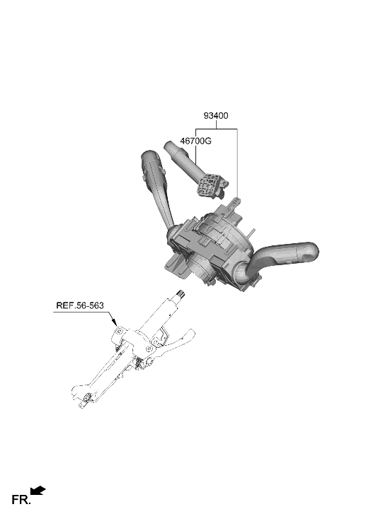 Hyundai 934B2-GI050-NNB SWITCH ASSY-MULTIFUNCTION