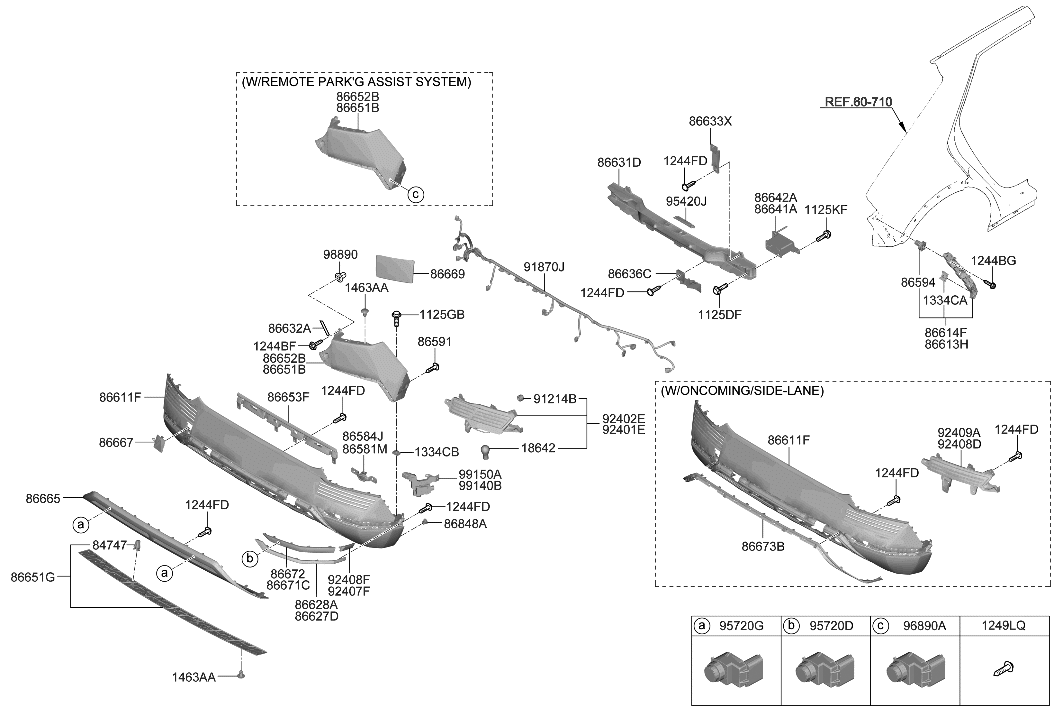 Hyundai 86684-GI000 HOLDER-PARKING ASSIST SYSTEM N