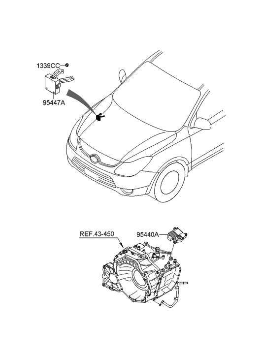 Hyundai 95440-24121 Control Module-Automatic Transaxle