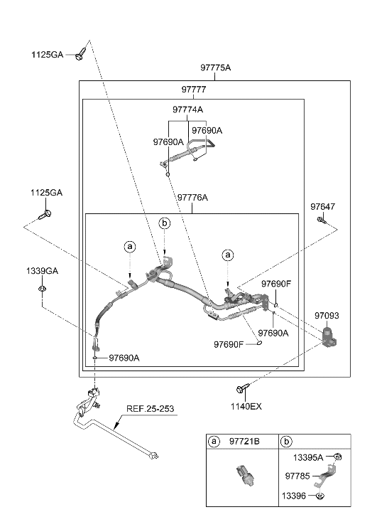 Hyundai 97775-G7220 Tube Assembly-Suction & Liquid