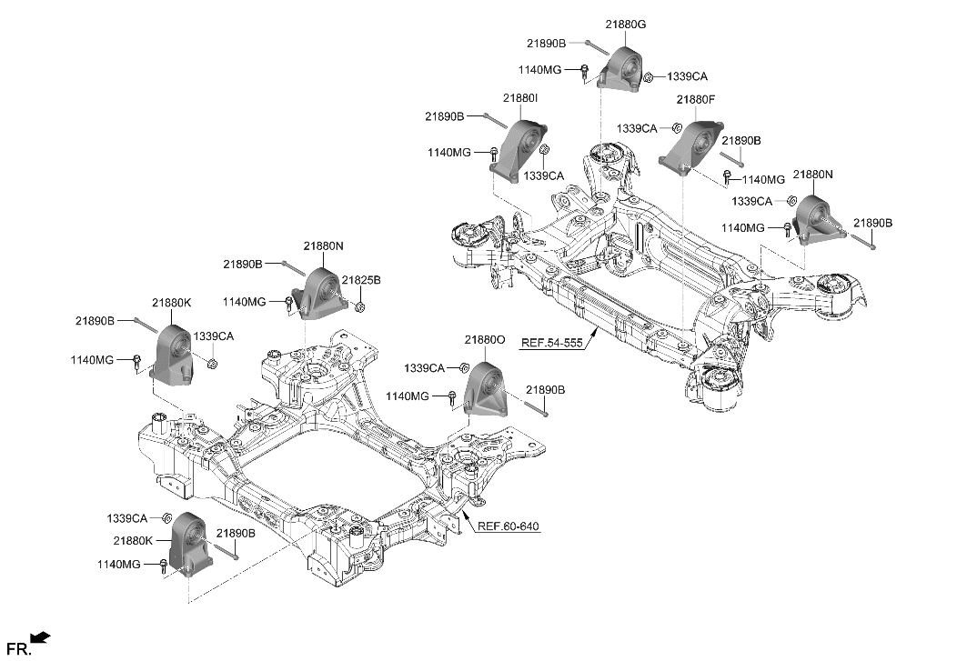 Hyundai 218G0-DS100 BRKT ASSY-MOTOR MTG RR