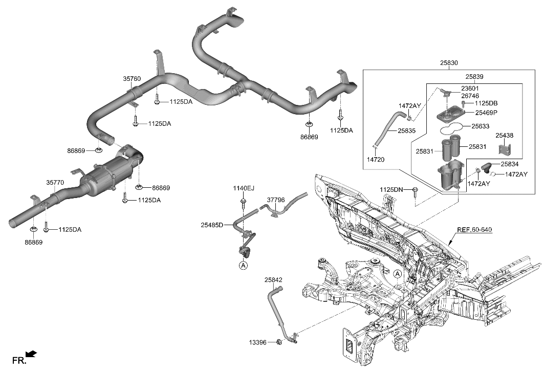 Hyundai 35760-M5000 Tail Pipe Assembly-Exhaust