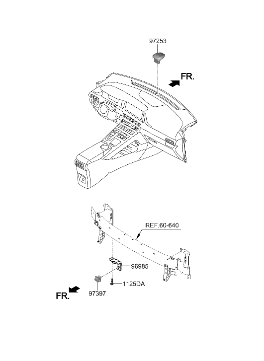 Hyundai 97281-M5000 Bracket-Ambient Sensor MTG