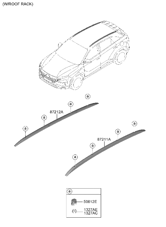 Hyundai 87293-M5500-XAA Cap-Roof Rack