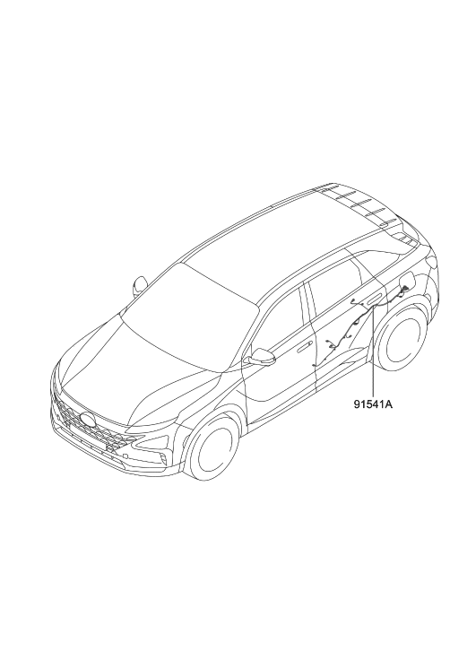 Hyundai 91300-M5010 Wiring Assembly-Under Floor