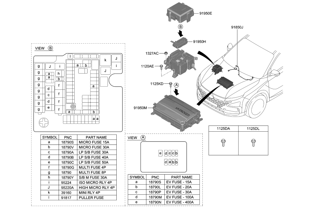 Hyundai 916A6-M5000 Cable Assembly-High Voltage