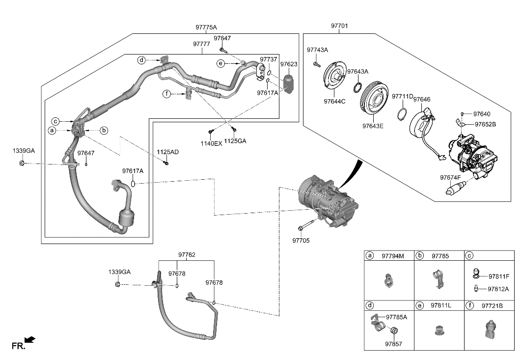 Hyundai 97777-K2160 Tube Assembly-Suction & Liquid