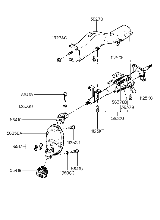 Hyundai 56410-33320 Joint Assembly-Universal