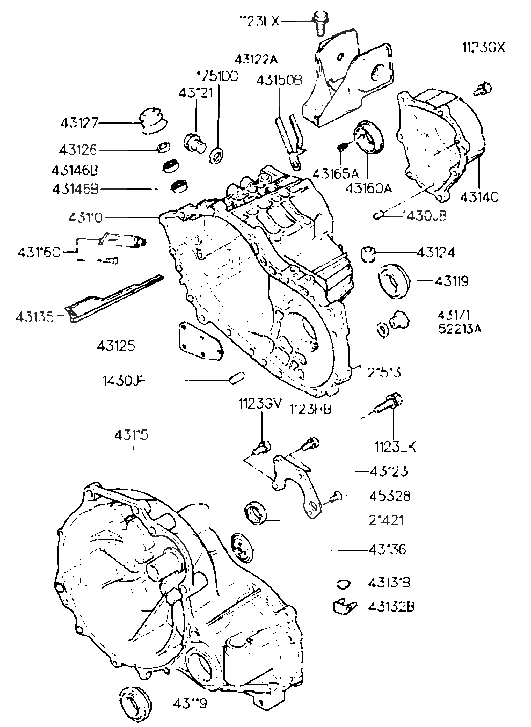 Hyundai 43123-37000 Retainer-Bearing